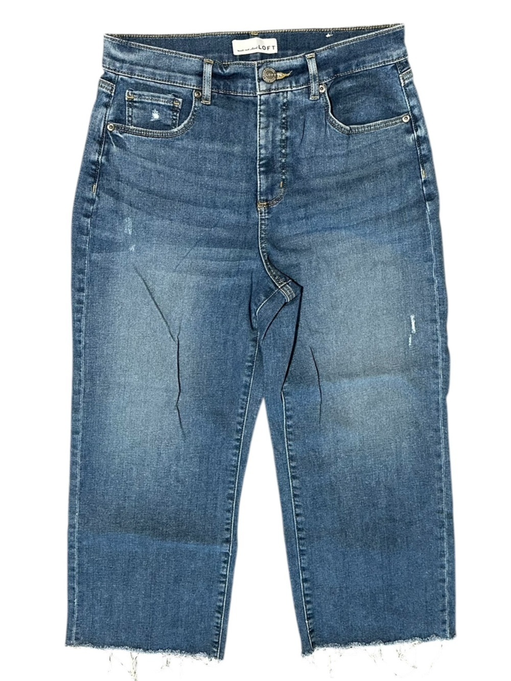 LOFT high waist relaxed straight jeans 29 8